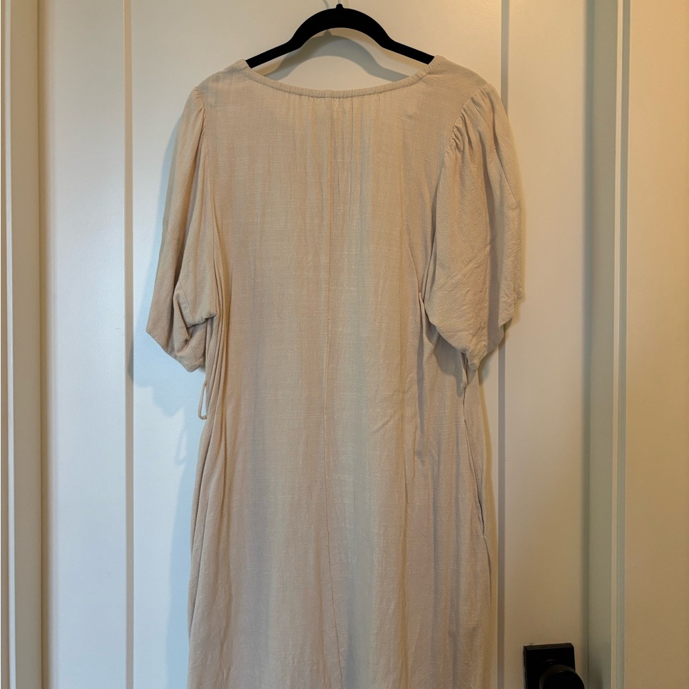 OAK + FORT Short Sleeve Dress with Belt - Picture 4 of 7